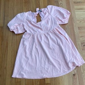 Hot topic pink babydoll dress